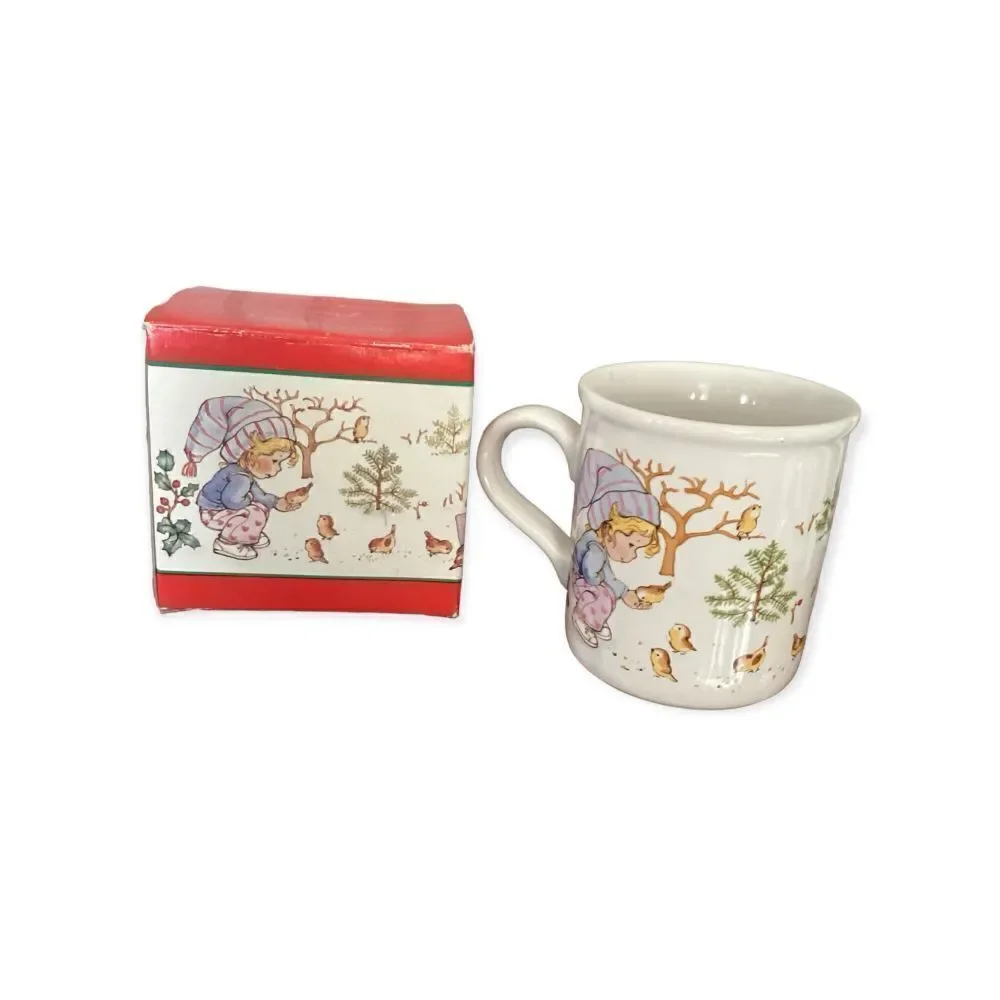 Vintage Gentle Hearts Mug “Let All That You Do Be Done In Love… 1 Cor. 1…